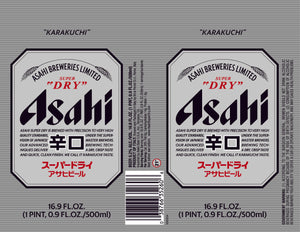 ASAHI SUPER DRY BEER 6/4pk/16.9oz CAN 77338